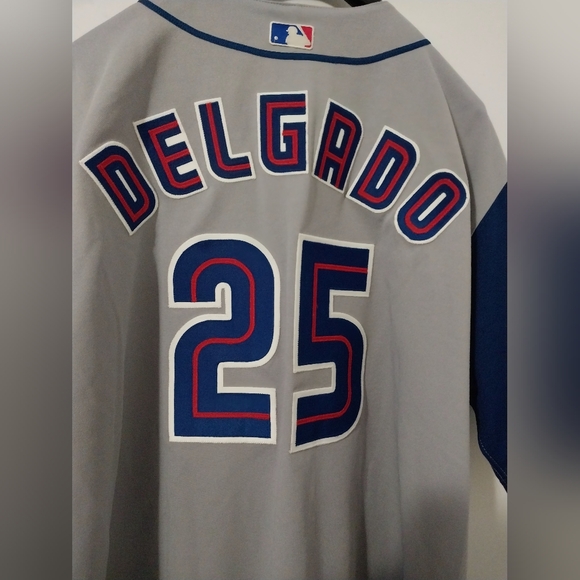 Majestic Authentic Toronto Blue Jays Carlos Delgado Away Jersey Size 58 - Picture 4 of 9